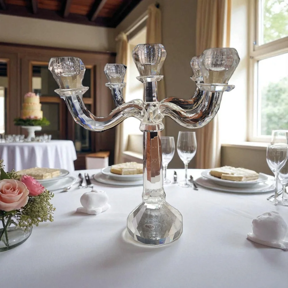 Shannon Crystal Candelabra by Godinger - Picture 9 of 16